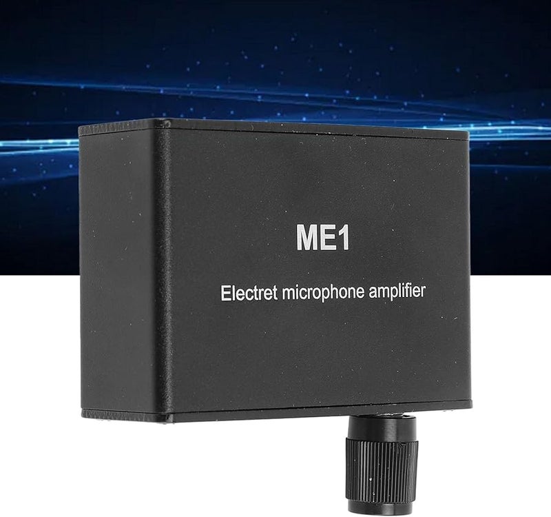 ME1 Aluminum Alloy Portable Electret Microphone Amplifier Adjustable Gain 0 20db - Image 5