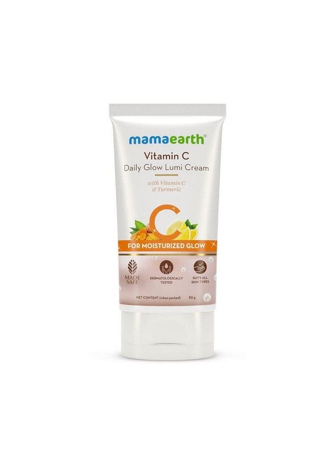 Mamaearth - Vitamin C Daily Glow Lumi Cream With Vitamin C & Turmeric For Moisturizing Glow Moisturizer With Highlighter 30 G - Image 1