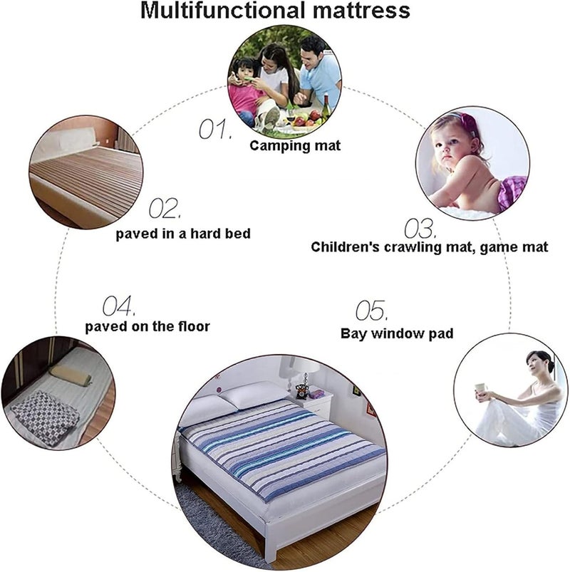 Tatami Sleeping Mat Japanese Futon Mattress Floor Bed Pad Student Dormitory Folding Mattress (Color : C, Size : 200 x 220 cm (79 x 87 inches)) - Image 2
