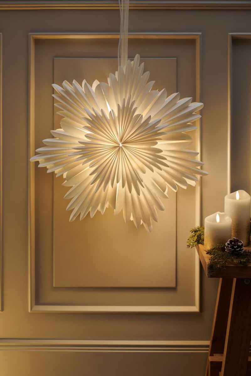 Tchibo LED Paper Light Star, Ivory - Image 1