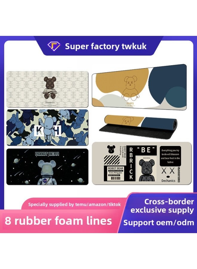 Special For Violent Bear Mouse Pad Oversized Game E-sports Keyboard Pad Cartoon Computer Book Table Pad Customization-Color:400*900*2mm-Pattern:G-2587  - Image 2