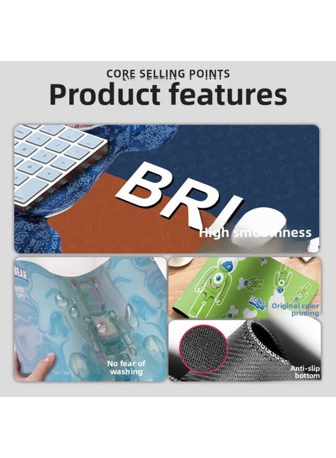 Special For Violent Bear Mouse Pad Oversized Game E-sports Keyboard Pad Cartoon Computer Book Table Pad Customization-Color:400*900*2mm-Pattern:G-2587  - Image 4
