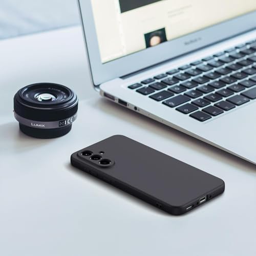 DIZORO Microfiber Candy Case for Samsung M56 / F56 5G Smooth Touch Cushion Liquid Soft Silicone Gel Rubber Phone Cases Non-Slip Full Body Protective Shockproof Back Cover (Black) - Image 5