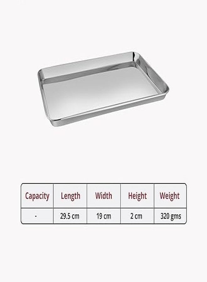 Luxuria Stainless Steel Tray Rectangle for Cake Sweet Pastry Muffins Camping, Events & Every Day Use Kitchenware in Various Sizes (29 x 19) - Image 3