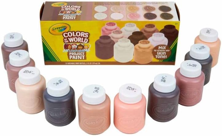 Crayola Colors of the World Washable Paint Set 10 Ct, 2 oz Bottles - Image 2