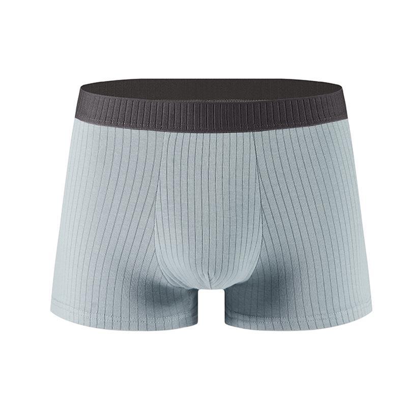 Men'S Underwear Cotton Antibacterial Crotch Four-Corner Panties Drawdown Comfortable Breathable Boxers Manufacturers - Image 1