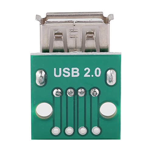 Akozon 10Pcs USB Type A Female Socket USB Board 2.54mm Pitch Adapter Connector DIP for DIY USB Power Supply/breadboard Design - Image 5
