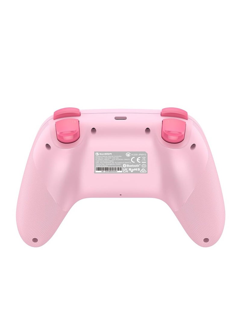 وحدة تحكم GameSir Nova Lite اللاسلكية 2.4 جرام لأجهزة الكمبيوتر التي تعمل بنظام Windows وiPhone وAndroid وSwitch وSteam Deck، وحدة تحكم ألعاب بلوتوث مع مشغل تأثير هول، توربو، اهتزاز هدير (وردي) - Image 5