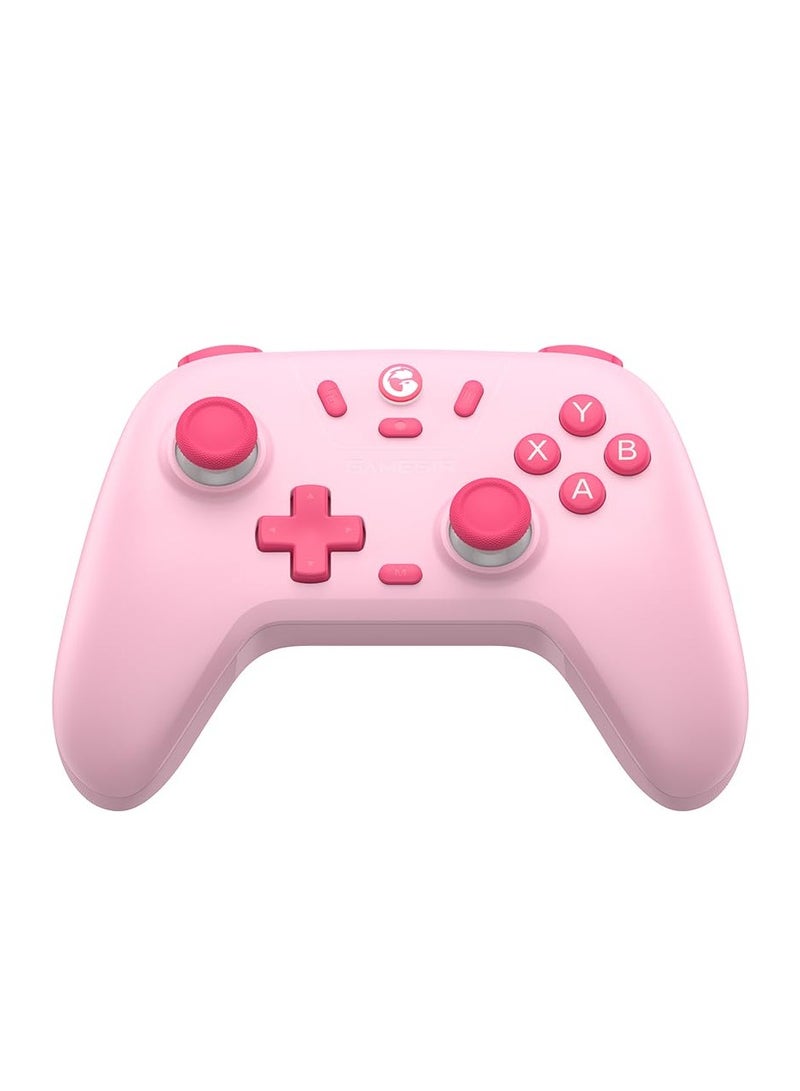 وحدة تحكم GameSir Nova Lite اللاسلكية 2.4 جرام لأجهزة الكمبيوتر التي تعمل بنظام Windows وiPhone وAndroid وSwitch وSteam Deck، وحدة تحكم ألعاب بلوتوث مع مشغل تأثير هول، توربو، اهتزاز هدير (وردي) - Image 4