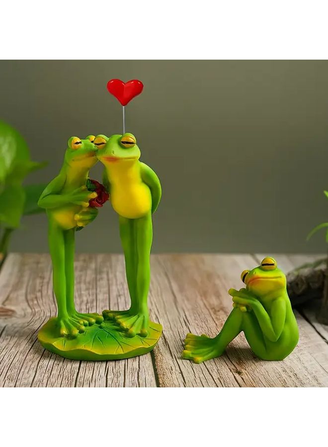 Toilet Frog Resin Figurine Country Style Decor No Power Needed Perfect For Desk TV Stand Living Room And Garden Ideal Gift - Image 1