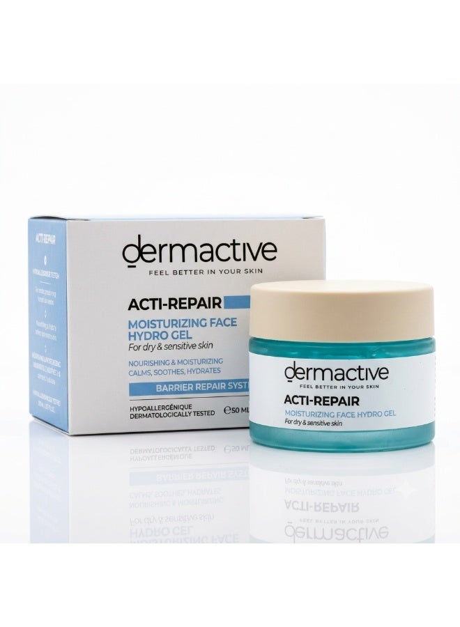 Dermactive Acti Repair Moisturizing Face Hydro Gel For Dry &Sensitive Skin 50Ml - Image 1
