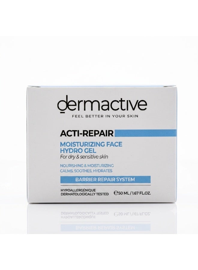Dermactive Acti Repair Moisturizing Face Hydro Gel For Dry &Sensitive Skin 50Ml - Image 2