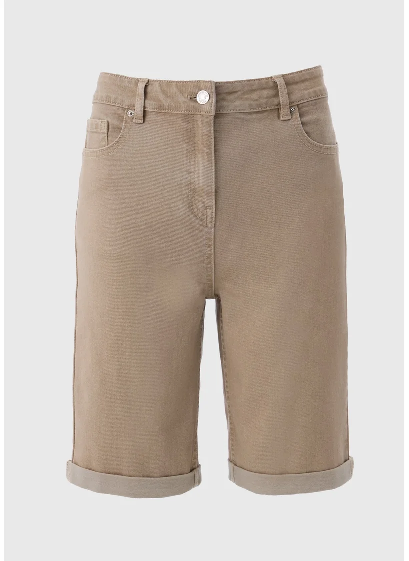 Matalan Stone April Denim Shorts