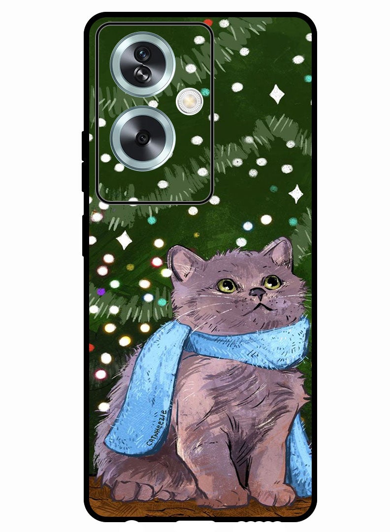 Theodor Protective Case Anti Scratch Shock Proof Bumper Cover For Oppo A2 Cute Cat - Image 1