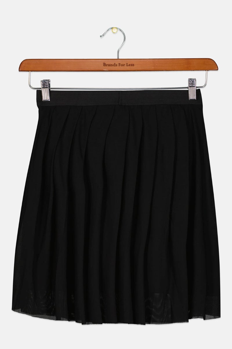 FREDDY Kids Girl Pleated Pull On Skirts, Black - Image 3