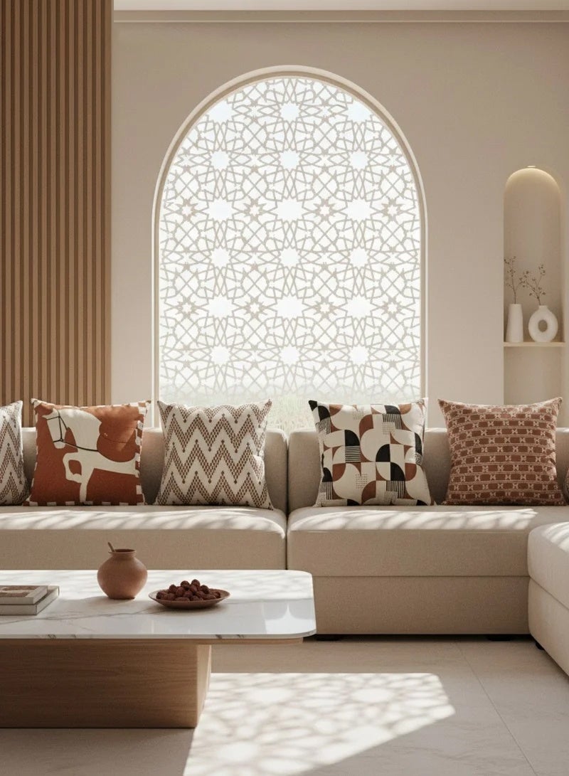 Pillow Covers Set of 4, Throw Pillow Cover, Maillard style Cushion Covers 45cm x 45cm,For Living Room Sofa Couch Bed Pillowcases 18x18 inches（Double sided pattern） - Image 3