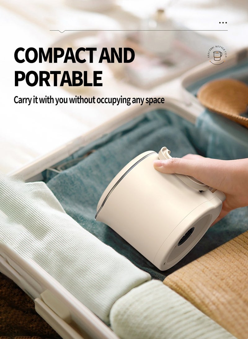 800ml Portable collapsible kettle, Portable travel kettle, Stainless steel mini electric cooking pot, Suitable for business trips, travel, home, camping(1pcs) - Image 5
