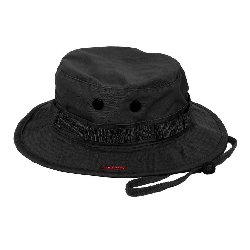Rothco Vintage Boonie Hat - Ultimate Sun Defense Bucket Hat for Outdoor Adventures Black - Image 4
