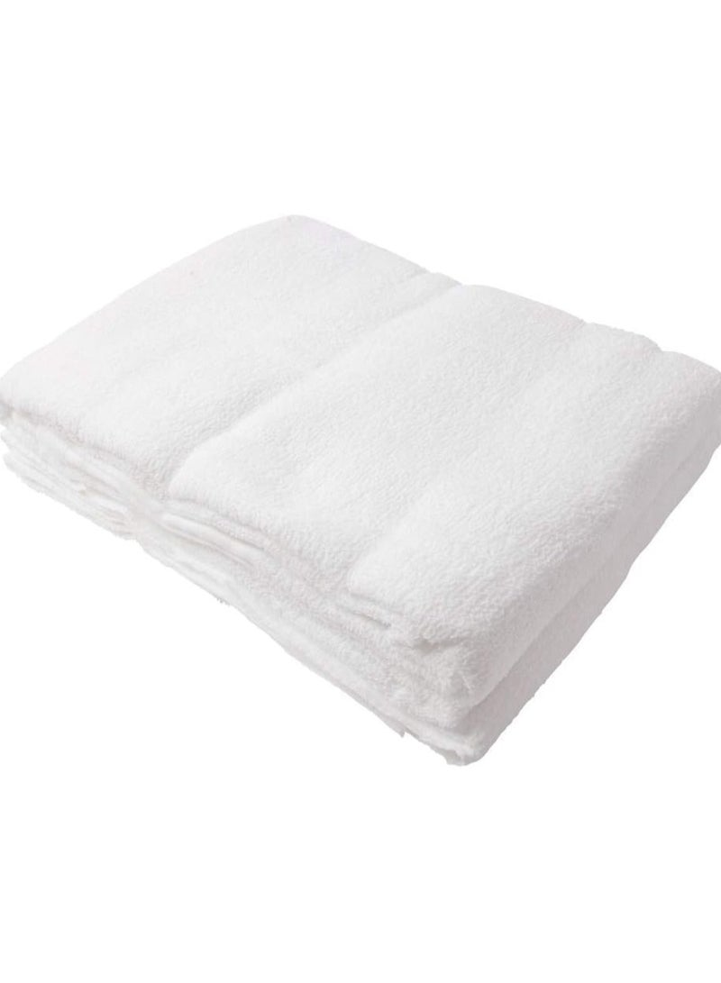 ريبنيو مستلزمات الحج والعمرة - 2 منشفة بيضاء - مناشف رياضية قطنية ممشطة 100%، وزن 1000 جرام، مصنوعة من القطن المصري - Image 3