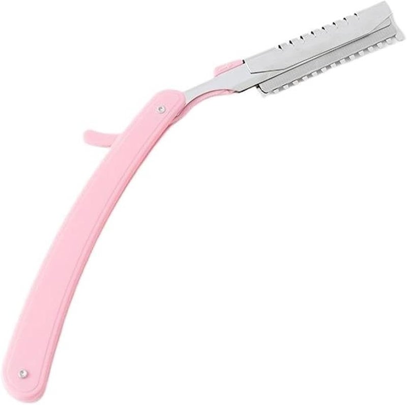 SDGfdheSE 1/10pcs Disposable Eyebrow Razor Trimmer(10pc with 1pc pink) - Image 4