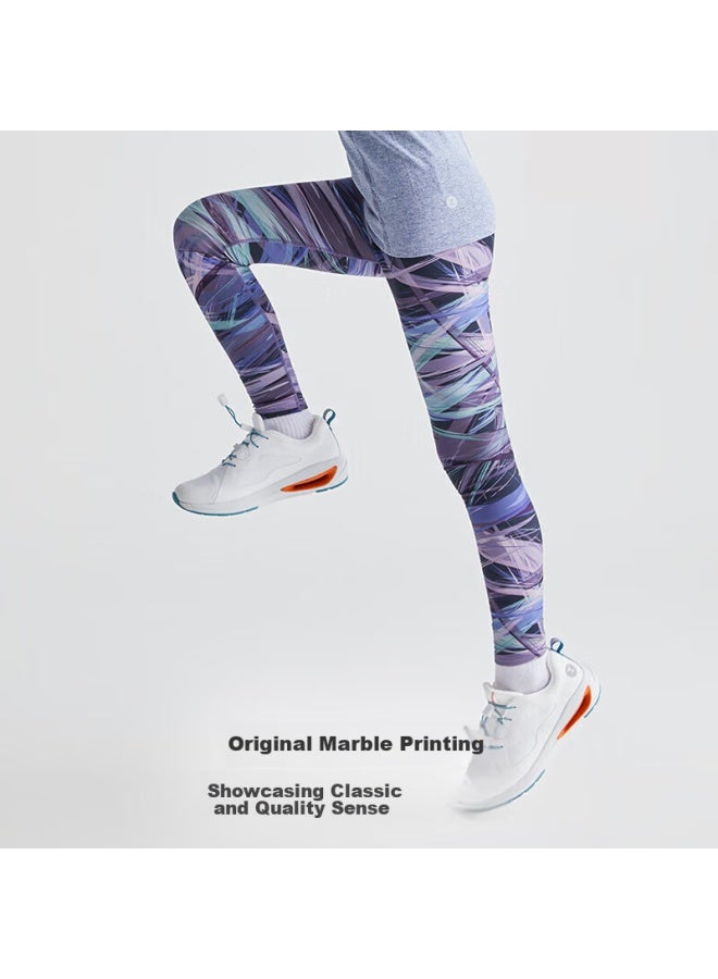 Moodytiger Girls' Yoga Pants, Autumn And Winter Bottom Wear, Warm Elastic Leggings, Printed Sports Pants For Older Children, Suitable For Outdoor Wear | Xiao Nuan Yang - Image 3