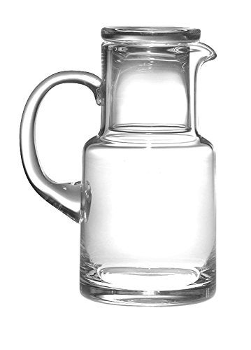 Barski - European Quality Glass - 2 Piece Water Set -Bedside Night Water Carafe/Desktop - With Handle - With Tumbler - Carafe is 18 oz. - Made in Europe - Image 5