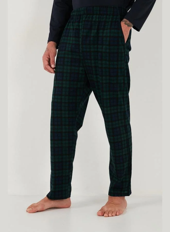 Buratti  Buratti Plaid Cotton Regular Fit High Waist Crew Neck Pajama Set Men's PAJAMAS SET 6574000 for Men | Best Price UAE