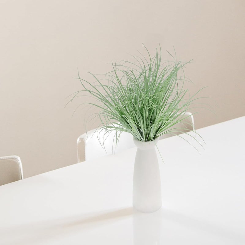 12pcs Artificial Cattail Stems Fake Greenery Simulation Grass Decorative Wheat Straw Outdoor Front Porch Plants Rustic 30cm Light Green for Home Office Décor - Image 4