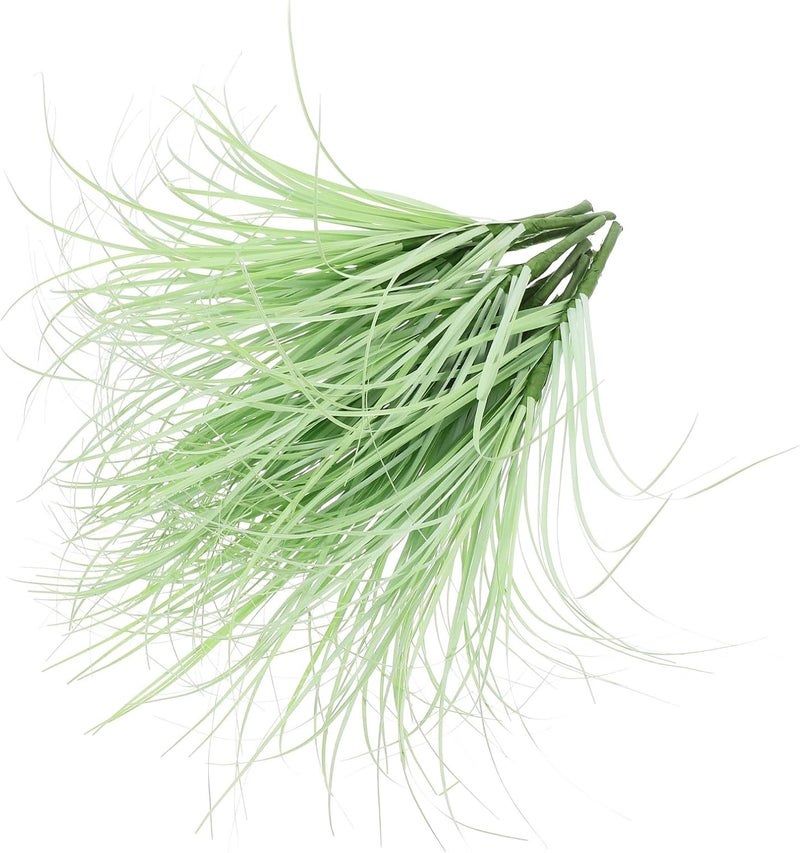 12pcs Artificial Cattail Stems Fake Greenery Simulation Grass Decorative Wheat Straw Outdoor Front Porch Plants Rustic 30cm Light Green for Home Office Décor - Image 1