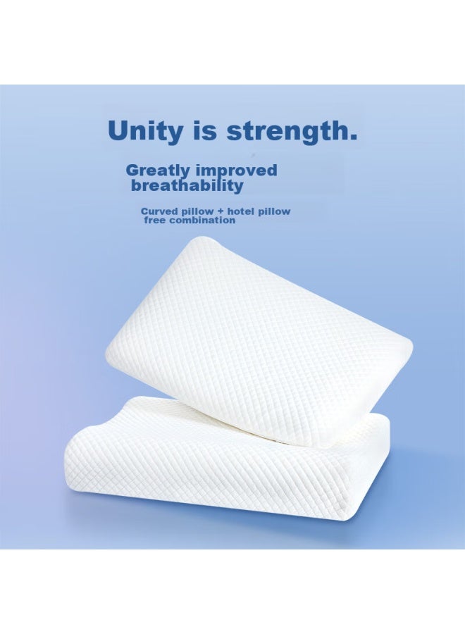 Aeromax Pillow, Thickened And Heightened, Specially Designed For Overweight People, Multifunctional, Detachable, Dual-use High And Low, Hotel Pillow, Memory Foam, Neck Protection - Image 4