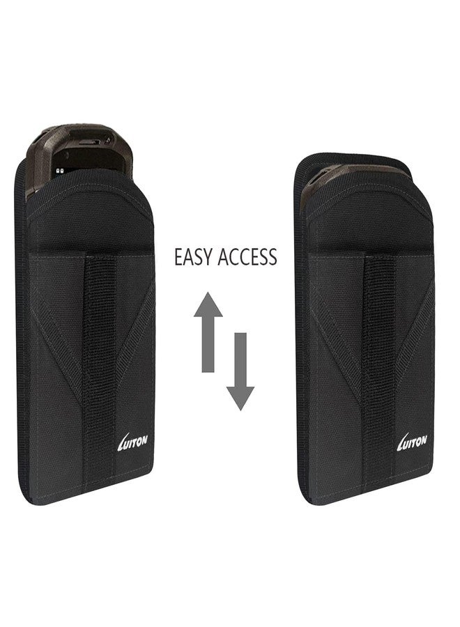 LUITON Zebra TC77 TC70 Scanner Holster Carrying Case Pouch Compatible with Zebra TC75x, TC75, TC70x, TC70, TC72, TC77 Handheld Barcode Touch Mobile Computer,Scanner Case Holder with Metal Clip and Belt Loops - Image 3