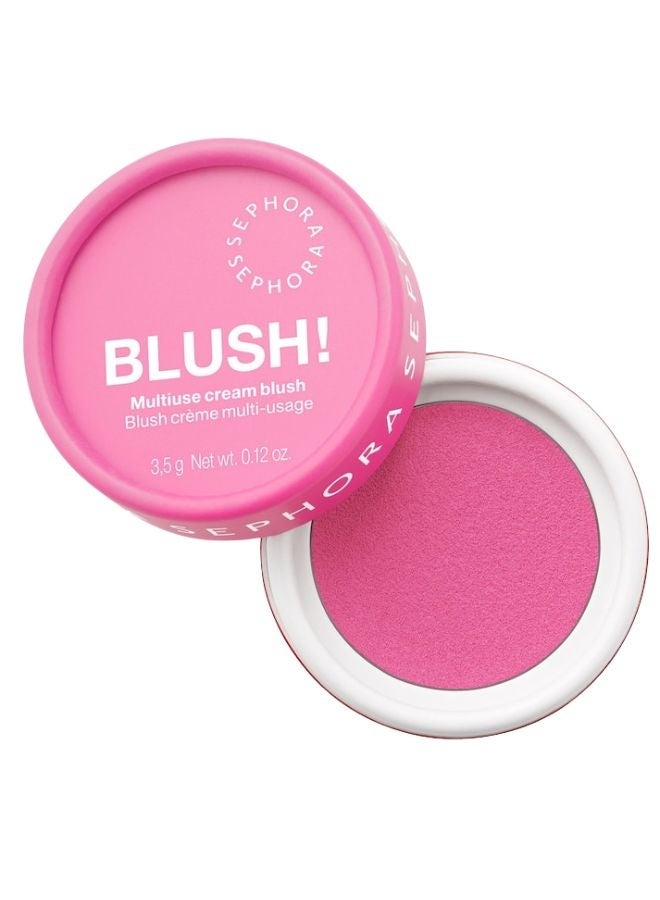 SEPHORA COLLECTION Blush! Multiuse Cream Blush 03 Wild Peony – Cool Rosy Pink Cream Blush for Cheeks & Lips 0.12 oz / 3.5 g - Image 1