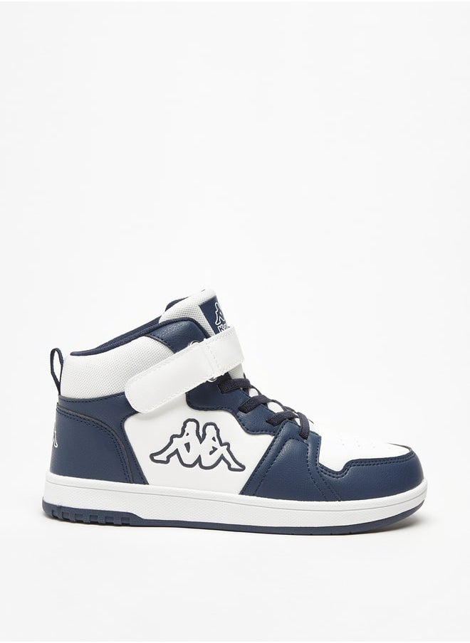 Kappa Boys' Panelled High Top Sports Shoes with Hook and Loop Closure  - Image 3