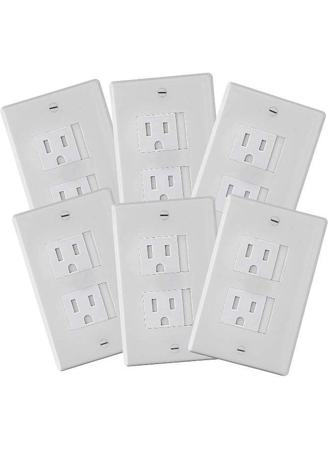Safety Innovations 6-Pack Safety Innovations Self-closing (2 Screw) Decora Outlet Covers  - Image 1