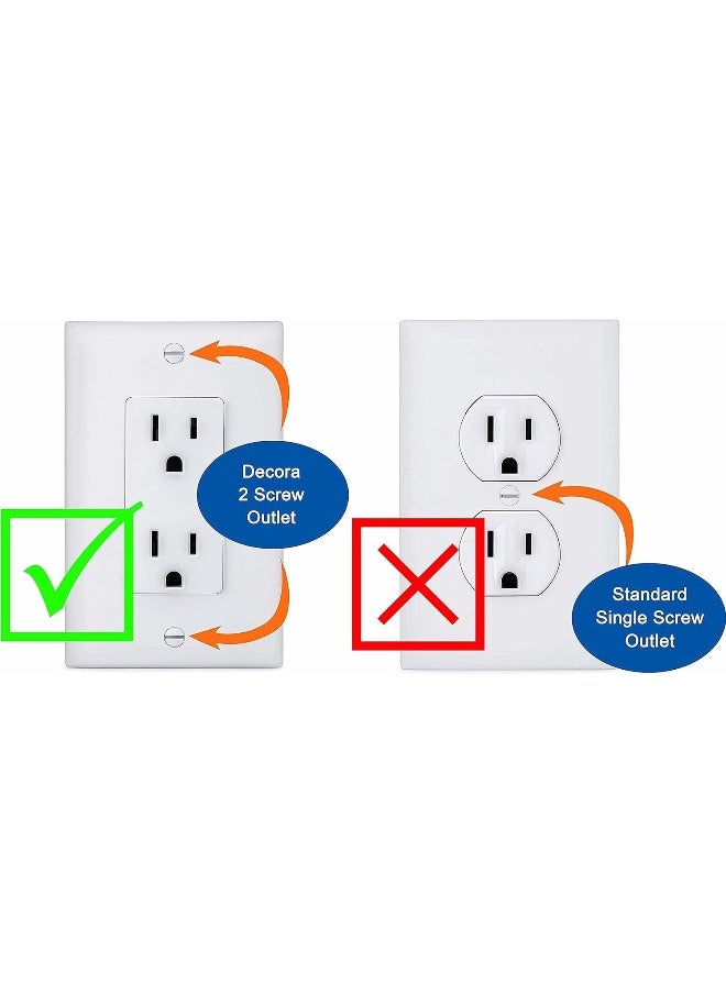 Safety Innovations 6-Pack Safety Innovations Self-closing (2 Screw) Decora Outlet Covers  - Image 2