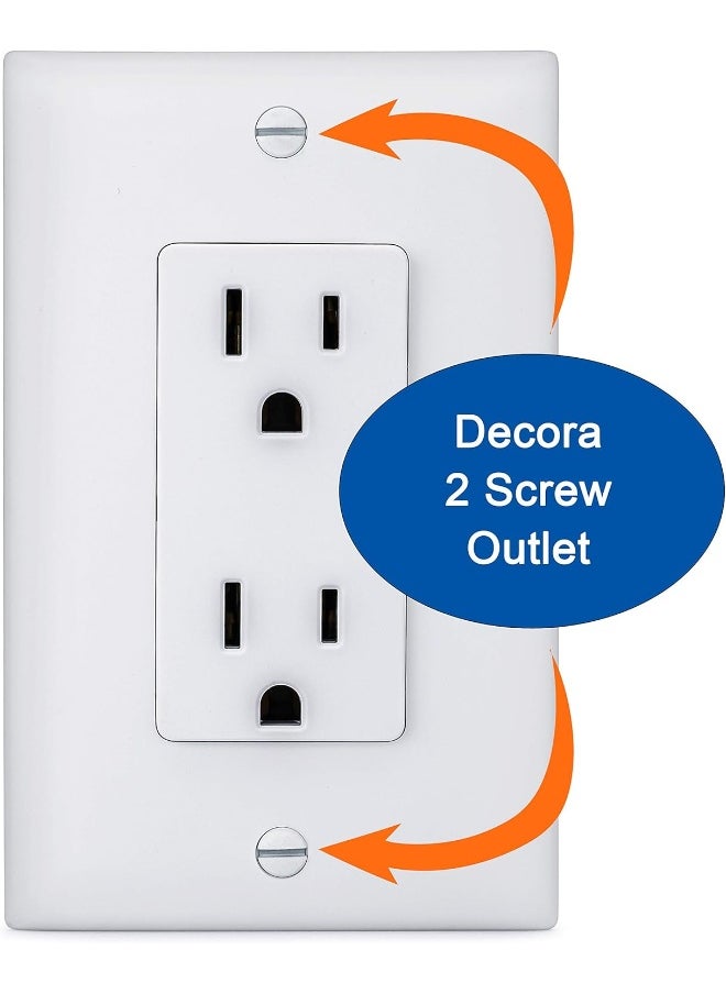 Safety Innovations 6-Pack Safety Innovations Self-closing (2 Screw) Decora Outlet Covers  - Image 4