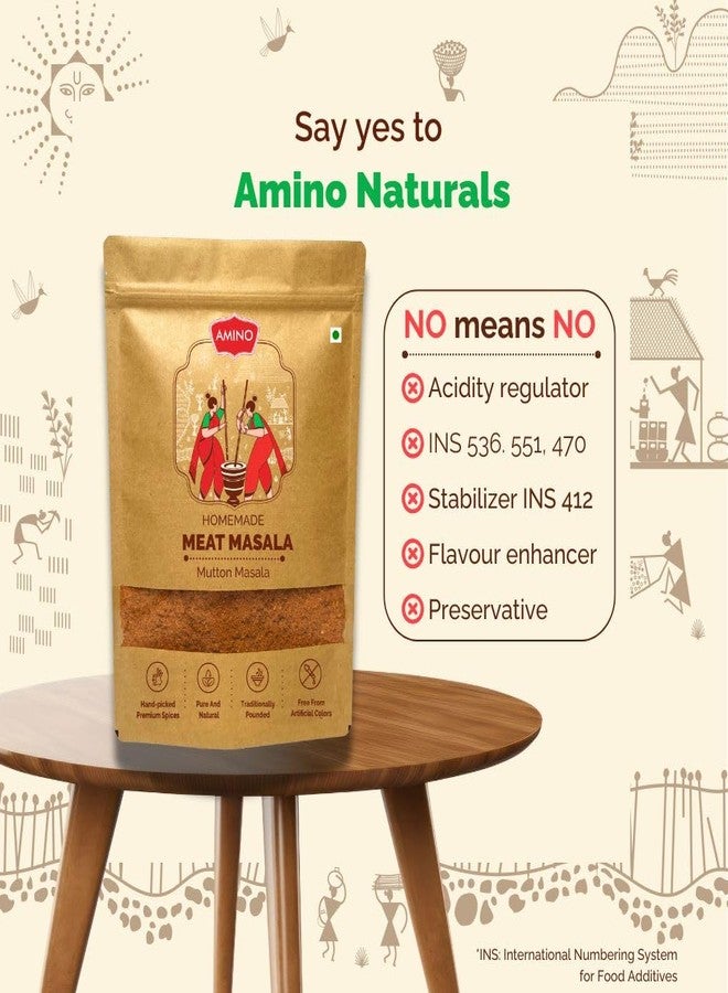 AMINO Meat Masala 250Gm | Traditionally Pounded Mutton Masala - Image 3