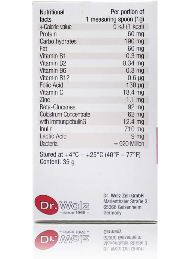 Dr.Wolz Kinder Immune Active and Passive Strengthening Immune System 35 gram  - Image 4