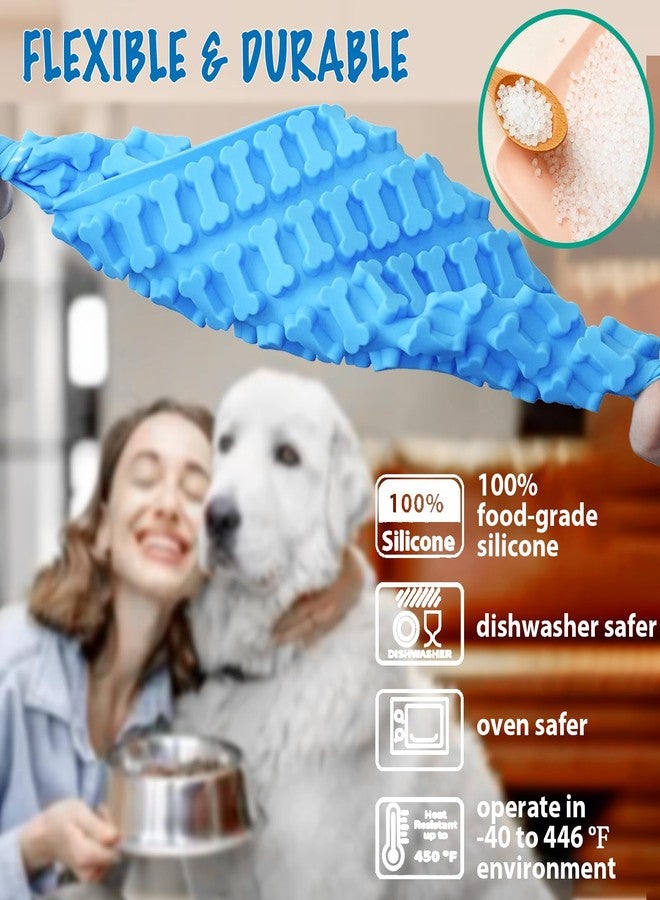 HKNMTT Mini Paw & Bone Silicone Candy Molds, Chocolate Mold Gummy Making Set Shaped Baking Tray, Non-Stick Food Grade for Gifts Cookies Dog Treats - Image 2