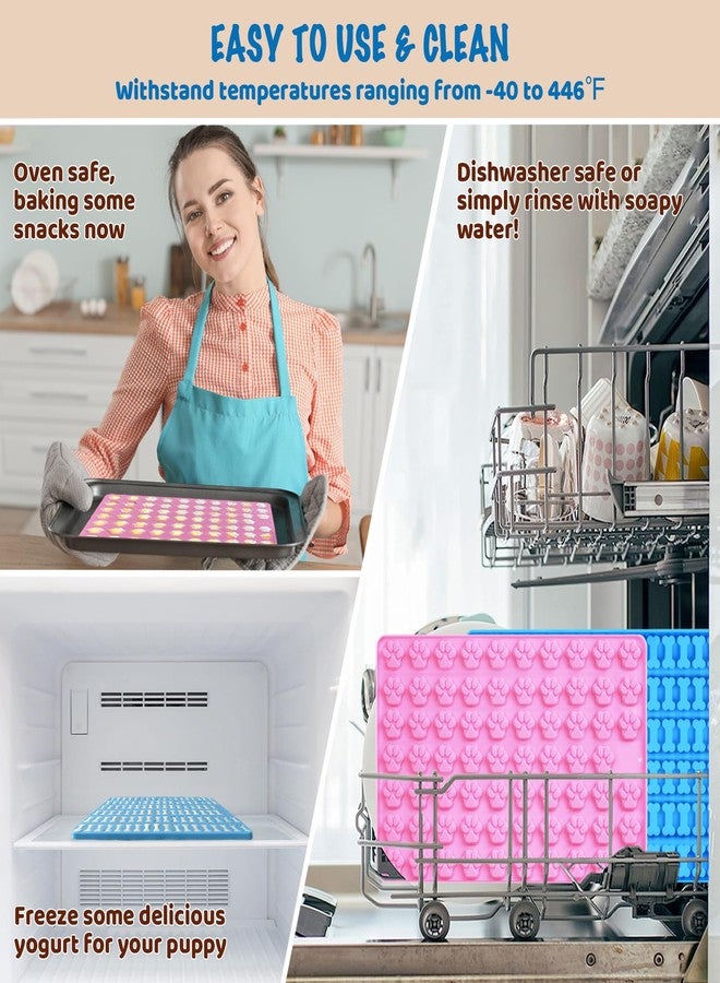 HKNMTT Mini Paw & Bone Silicone Candy Molds, Chocolate Mold Gummy Making Set Shaped Baking Tray, Non-Stick Food Grade for Gifts Cookies Dog Treats - Image 5