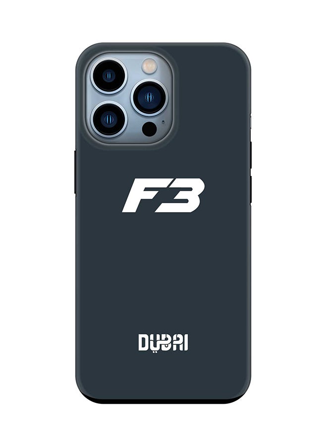 حافظة Tough Pro Series لجهاز Apple iPhone 14 Pro بطبقتين هجين PC و TPU غلاف مخصص مع حماية TPU داخلية تشطيب غير لامع - أزرق فاز3 دبي