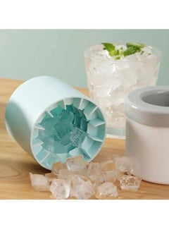 Generic Makes 60 Ice Cubes - Large Capacity 3D Silicone Cylinder Ice Cube Mold, Food-Grade, Easy Release, Ideal for Whiskey, Cocktails, Iced Coffee, and More  - Image 4