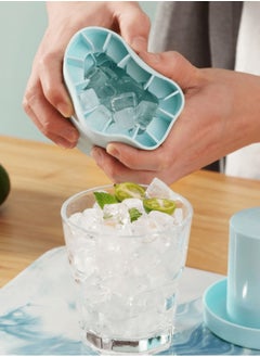 Generic Makes 60 Ice Cubes - Large Capacity 3D Silicone Cylinder Ice Cube Mold, Food-Grade, Easy Release, Ideal for Whiskey, Cocktails, Iced Coffee, and More  - Image 1