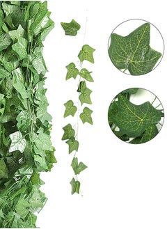 spa luxetique Rattan String Lights Outdoor 100 Led 32.8 FT Realistic Plants String Lights LED Decorative Lights Garland Vines with Lights for Bedroom/Home/Festival/ Wedding /Party Decoration (Battery powered)  - Image 2