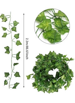 spa luxetique Rattan String Lights Outdoor 100 Led 32.8 FT Realistic Plants String Lights LED Decorative Lights Garland Vines with Lights for Bedroom/Home/Festival/ Wedding /Party Decoration (Battery powered)  - Image 3