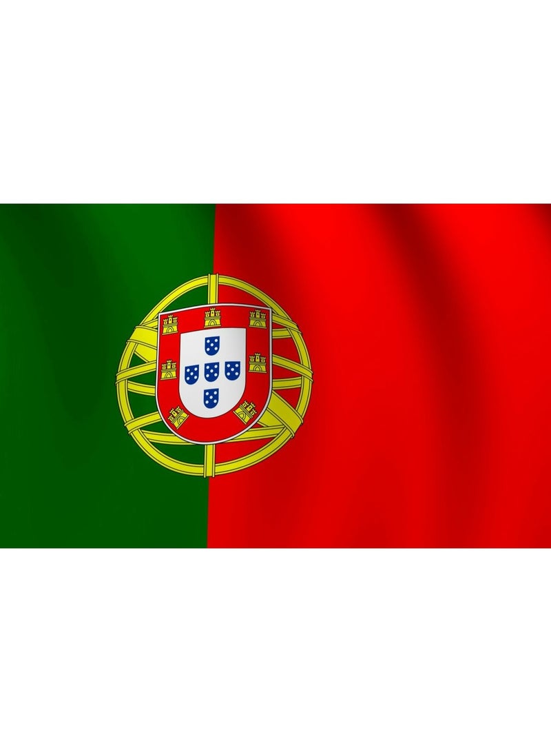 ARS Portugal Flag - Heavy-Duty 210D Satin, Portugal Flag for Outdoor/Indoor, Fade Resistant, Flag Day, And Home-Polyester, Sport Day, FIFA World Cup-Size Available - Image 3
