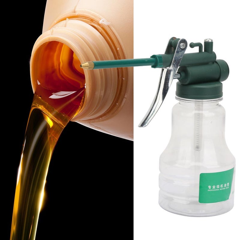 High Pressure Transparent Pump Oiler Spray Gun Long Beak Lubrication Oil Can Pot - Image 5