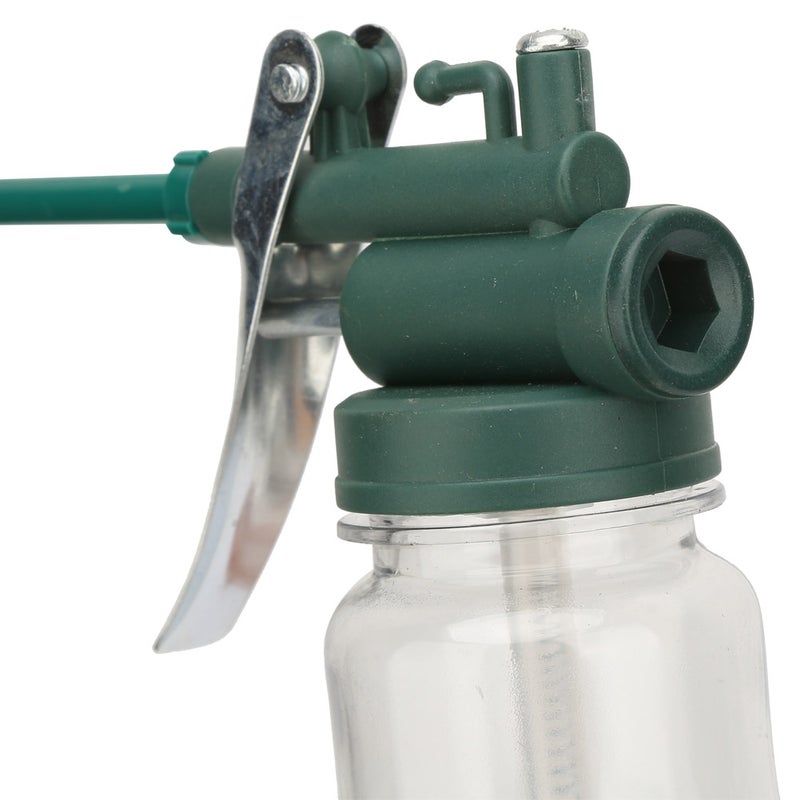 High Pressure Transparent Pump Oiler Spray Gun Long Beak Lubrication Oil Can Pot - Image 2