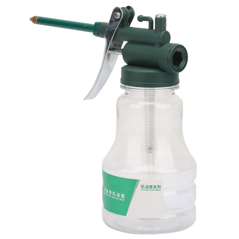 High Pressure Transparent Pump Oiler Spray Gun Long Beak Lubrication Oil Can Pot - Image 3