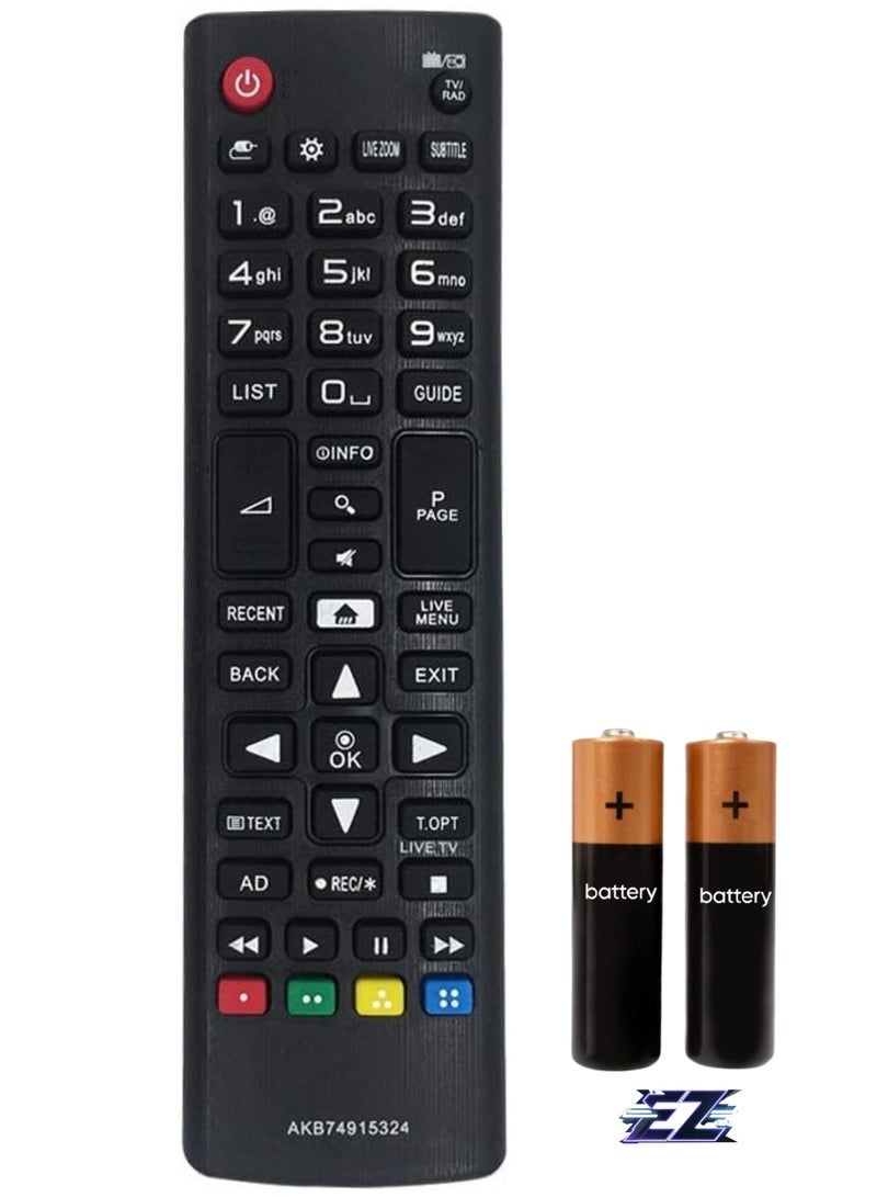 PopZa Replacement LG remote control AKB74915324 for LG Smart TV Remote Control LED LCD Plasma 3D with Battery - Image 1